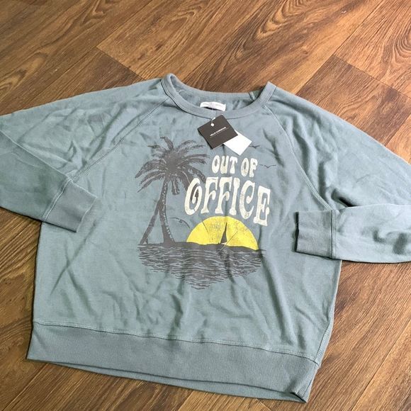 Pull over sweatshirt. Soft crewneck sweatshirt NWT “out of office”